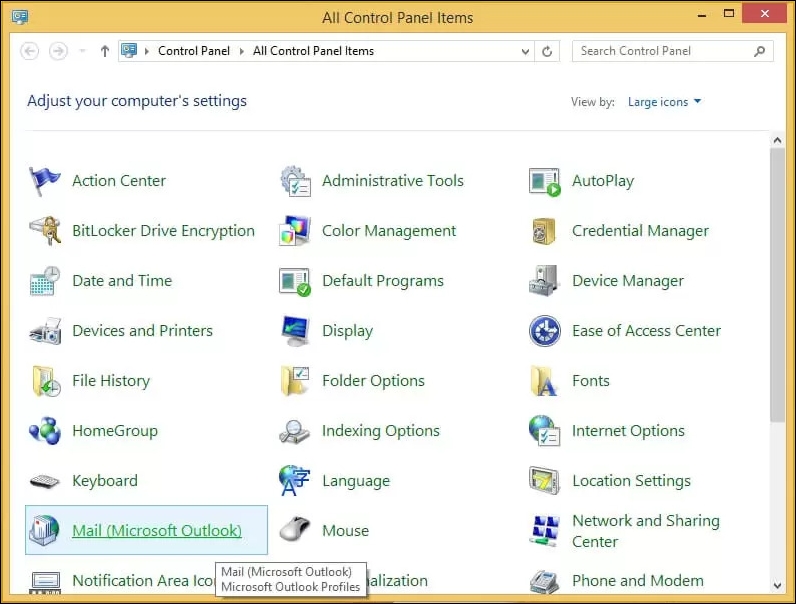 All Control Panel Items