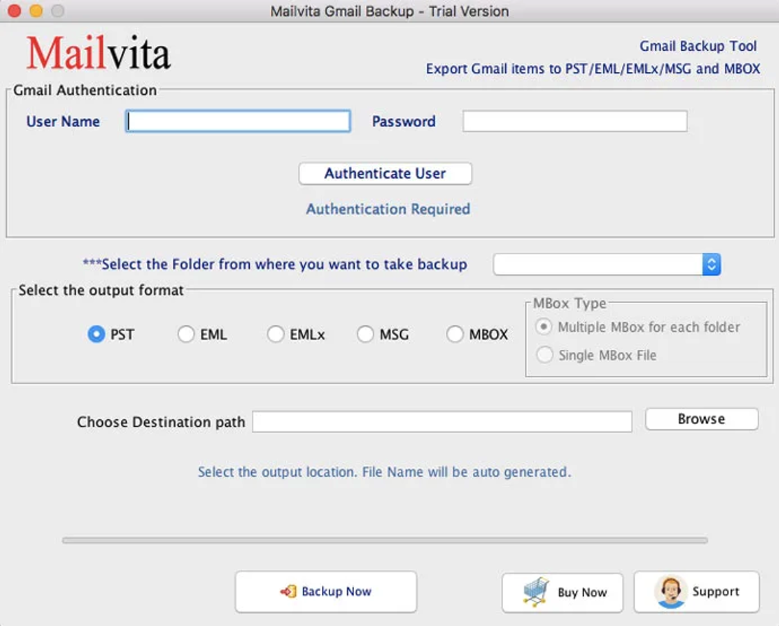 Mailvita Gmail Backup