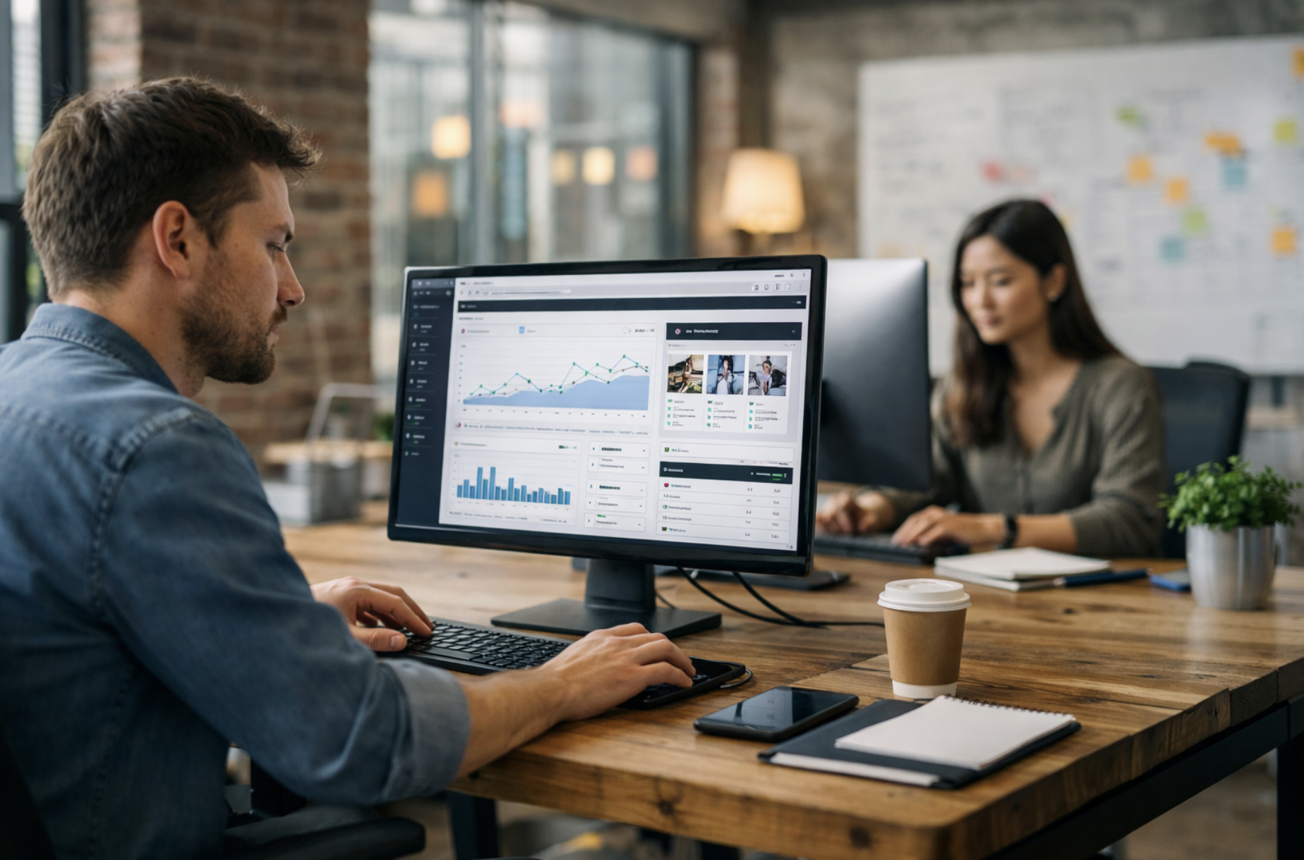 Person using computer