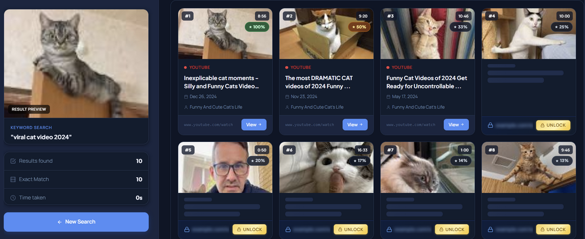 Reverse video search
