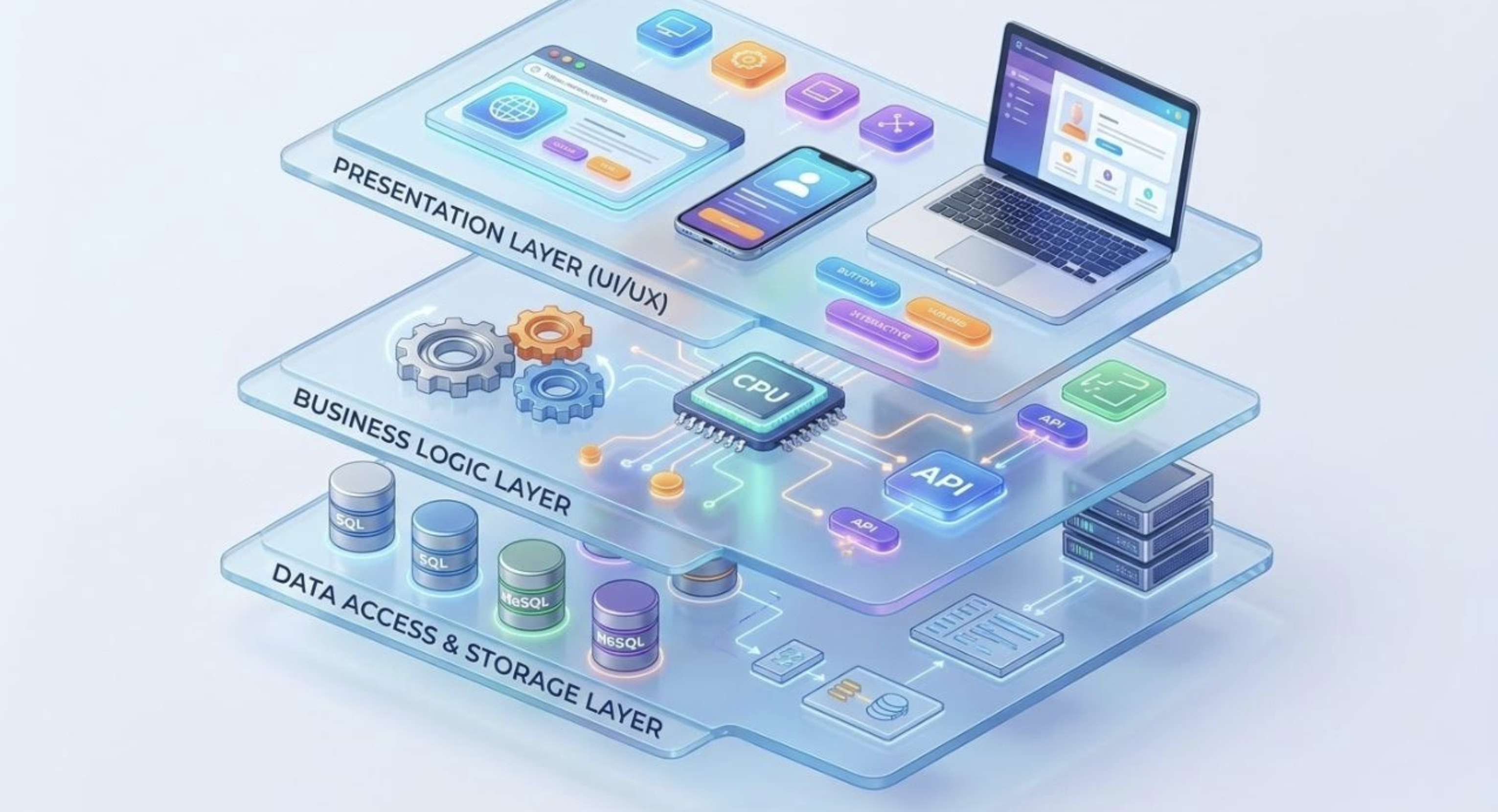 Layers of web application architecture