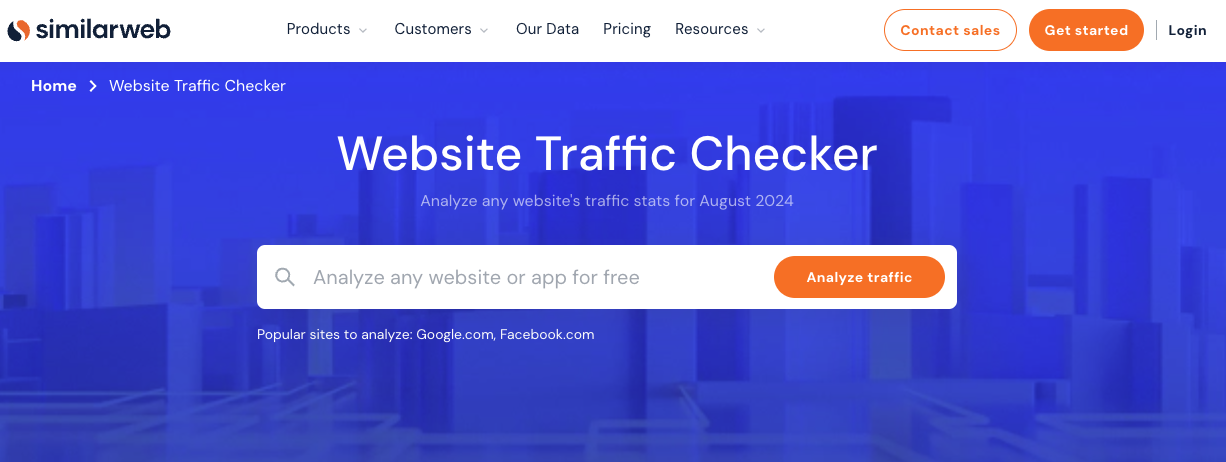 SimilarWeb Traffic Checker