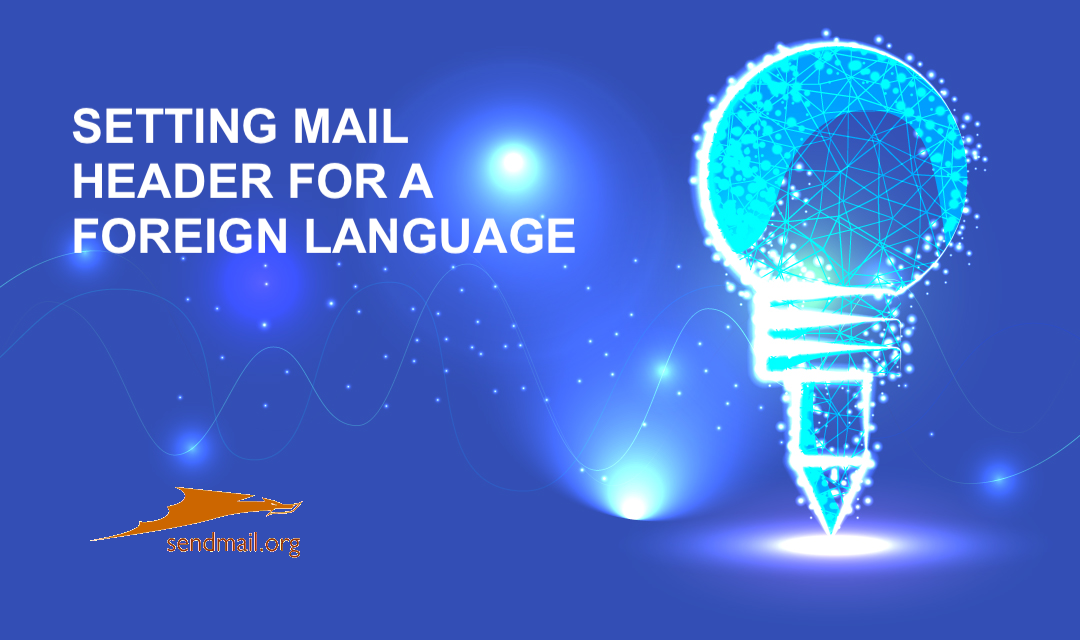 Setting mail header for foreign language