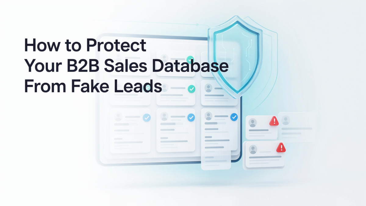 How to Stop Fake Leads From Derailing Your B2B Sales Database